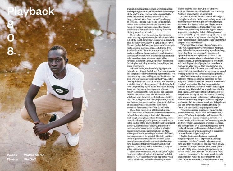 Gabriel Akon, Swampland Magazine